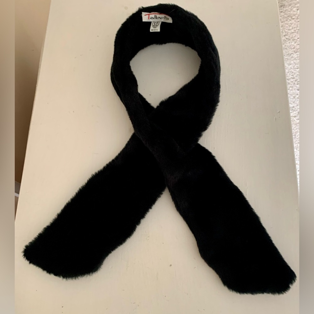 Vintage Talbots ACTWU Faux Fur Scarf